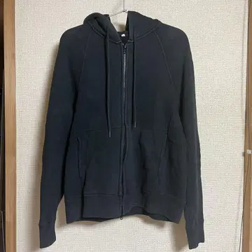 블랙 풀 집업 후드티