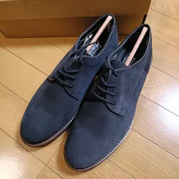 Hawkins 네이비 스웨이드 드레스 슈즈