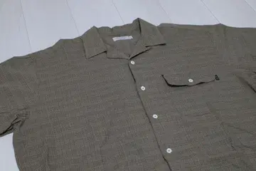 SEDAN 체크 무늬 반팔 셔츠 브라운 계열