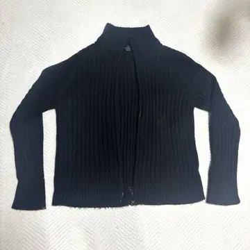 Paul Smith 블랙 리브 집업 스웨터
