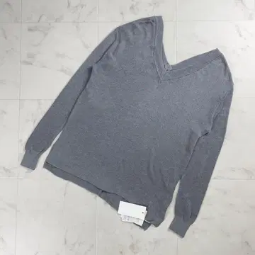 하찰부 L'essage 니트 사이드 슬릿 그레이 사이즈 F*TC1512