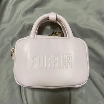 FURFUR 스퀘어 마이크로 보스턴 백 핑크