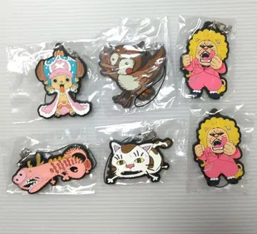 원피스 러버 마스코트 스트랩 미개봉 5종류 6개