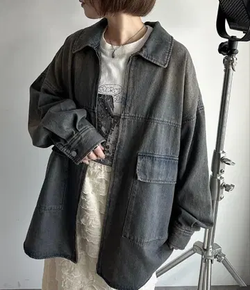 apres jour mignon 데님 오버 자켓
