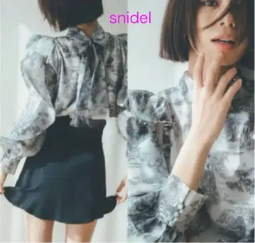 snidel 오간 시스루 블라우스 시착만 한 미사용 상품