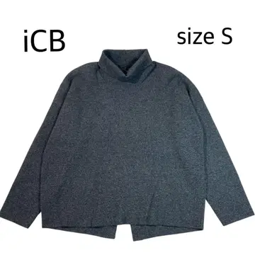 [ size S ] iCB 터틀넥 캐시미어 울 니트 그레이