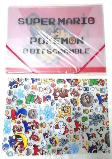슈퍼 마리오 x 포켓몬 케이스 포함 클리어 파일 Nintendo 피카츄