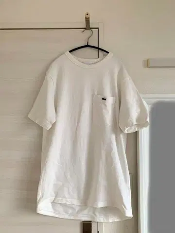 M 사이즈 라코스테 클래식 핏 화이트 오버 사이즈 남성용