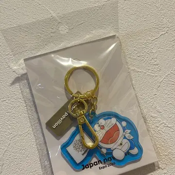오사카 만박 EXPO 회장 한정판 일본관 도라에몽 키링 파랑 블루