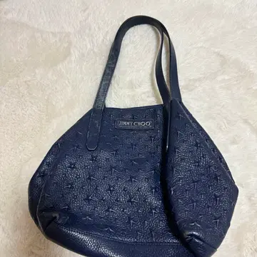 JIMMY CHOO 네이비 스터드 핸드백