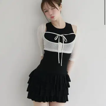 앤드마리 Sophia 프릴 세트 드레스