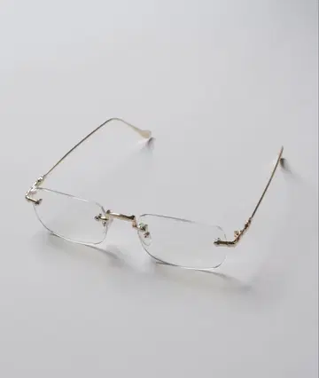 [ 완판템 ] 무테 안경 골드