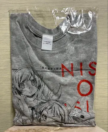 니시오 이신 대사전 T셔츠 오시노 시노부 하치쿠지 마요이