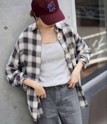 SLOBE IENA 비에라 체크 루즈 셔츠 새상품
