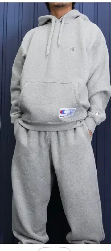 챔피온 챔피온 남성용 셋업 그레이 맨투맨