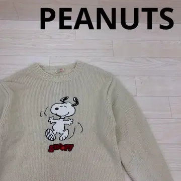 used 구제 의류 PEANUTS 피넛 스누피 아크릴 니트
