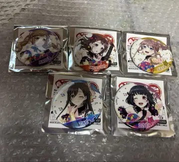 뱅드림 10th Poppin'Party 캔뱃지 5인 세트