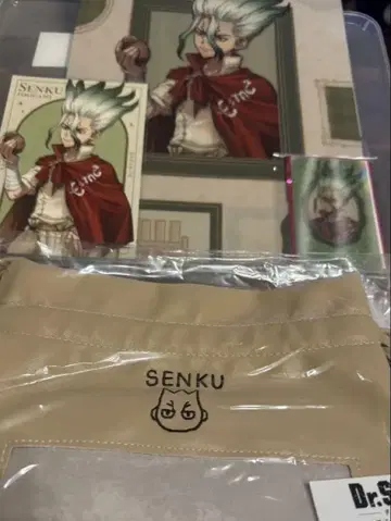 Dr.STONE 닥스토 SENKU'S 복조리 클리어 파일 카드 특전
