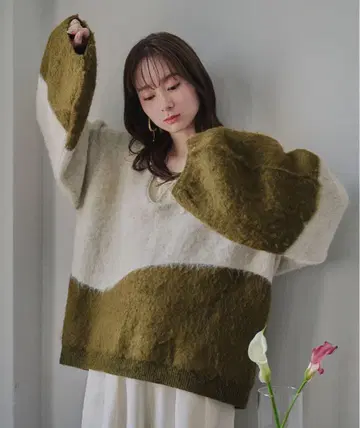 mideal 마이딜 뉴앙스 니트 풀오버