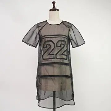 하단 태그 파인더스 키퍼스 티셔츠 원피스 블랙 사이즈 S*UC8