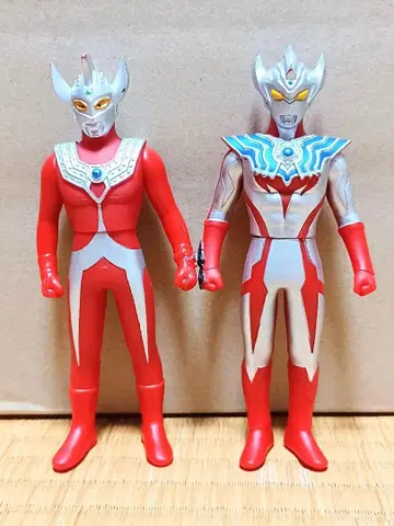 부자 세트 울트라맨 타로 울트라맨 타이거 전체 길이 14cm 소프트 비닐