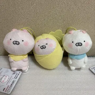 우사마루 봉제 인형 마스코트 치비치비 우사마루 남코 10주년 3개 세트