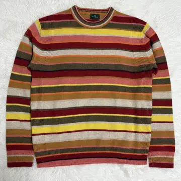새상품급 PS Paul Smith 스웨터 니트 멀티 컬러 보더 L