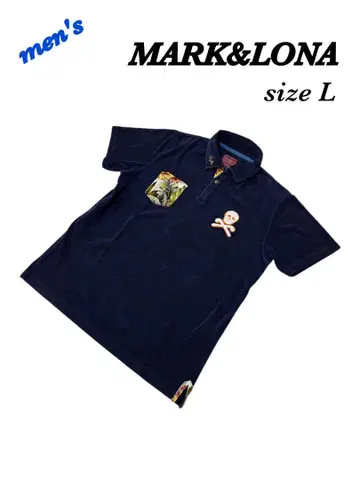 MARK&LONA 마크앤로나 피케 셔츠 남성용 L 파일 원단 골프