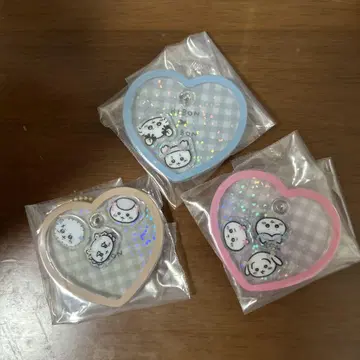 치이카와(먼작귀) 캐릭터 바스락 참 구미 바스락 참 키링 3개 세트