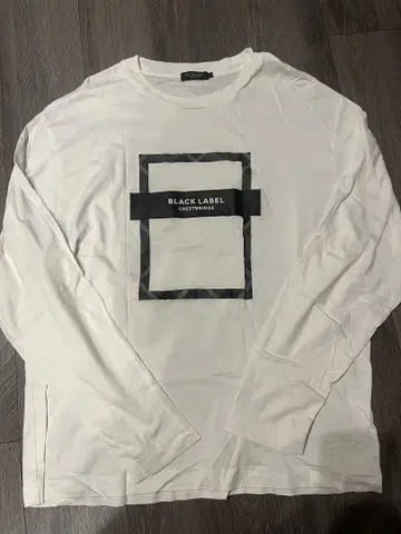 BLACK LABEL CRESTBRIDGE 로고 프린트 긴팔 티셔츠