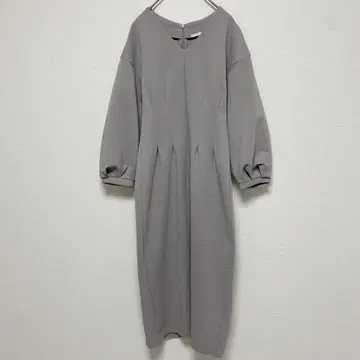 [ S ] GU 지유 여성용 원피스 7부 소매 무지 깔끔한 포멀