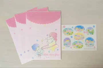 쇼와 레트로 산리오 키키라라 리틀트윈스타 봉투 씰 1985년