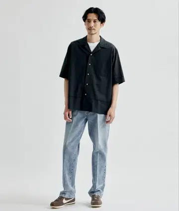 TANAKA JEAN TROUSERS BLEACH BLUE 청바지