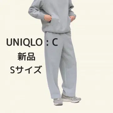 UNIQLO : C 2025 맨투맨 와이드 팬츠