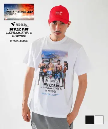 RIZIN LANDMARK 5 티셔츠 화이트 M 사이즈