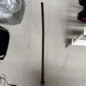 브라운 가죽 웨빙 벨트 100cm