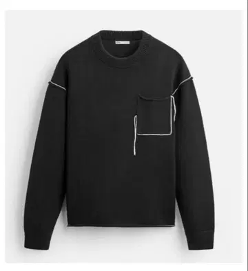 ZARA 대비 테이프 스웨터