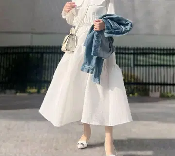 bluelea 블루레아 자카드 스커트 화이트 WHITE 38 사이즈