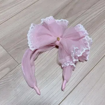 Angelic Pretty Decoration 튤 머리띠 핑크