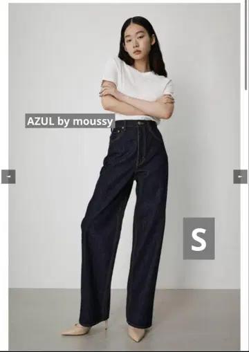 완판 AZULbyMOUSSY 하이 웨이스트 데님 와이드 3