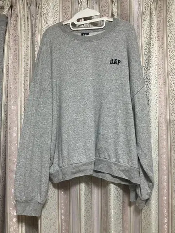 미니 GAP 로고 스웨트 셔츠 헤더 그레이 세트