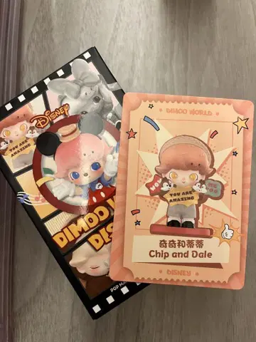 POP MART 디즈니 Dimoo 칩&데일 미개봉 피규어