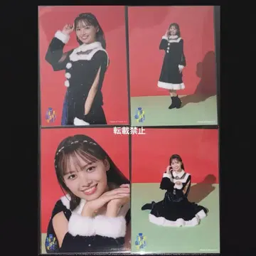 하마기시 히요리 과거 의상 랜덤 브로마이드 세트 4장 네이비 산타 의상