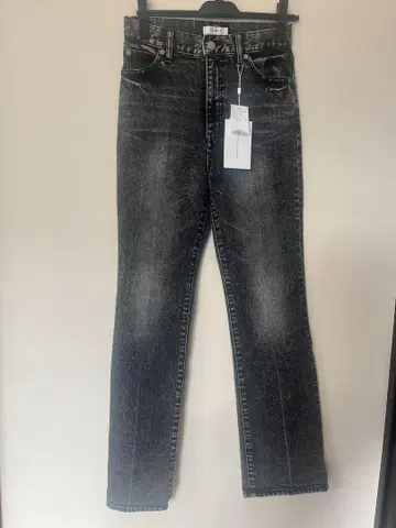 AMERI 블랙 스트레이트 데님 23-24-25