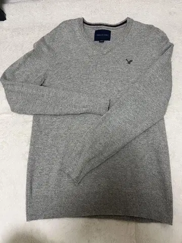 AMERICAN EAGLE 그레이 V넥 스웨터 M