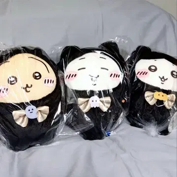 치이카와 (먼작귀) 검은 고양이 봉제 인형 3종 세트