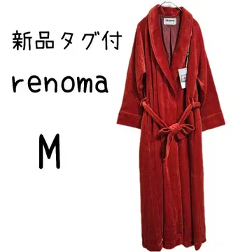 미사용 새상품 renoma 벨벳 가운 로브 와인 레드 M