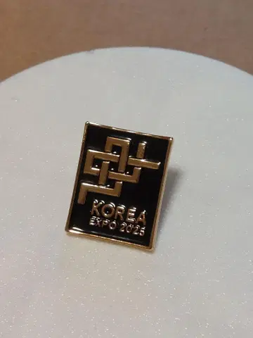 오사카 만박 한국관 한정판 KOREA 핀 배지