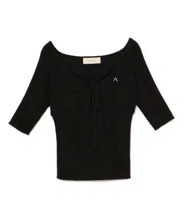 andmary Luna cachecoeur tops black