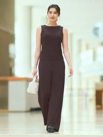 유니클로 크레이프 저지 셋업 (BR)